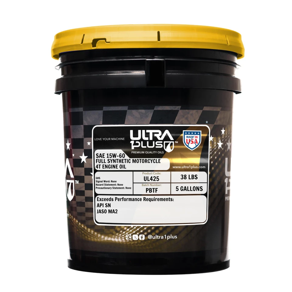 Ultra1Plus SAE 15W-60 Full Synthetic Motorcycle 4T Engine Oil